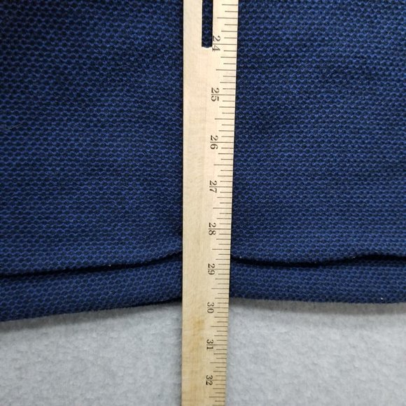 Orvis Sweater Mens XL Blue Long Sleeve Pullover Mock Neck Zip Sherpa Lining - Picture 11 of 12
